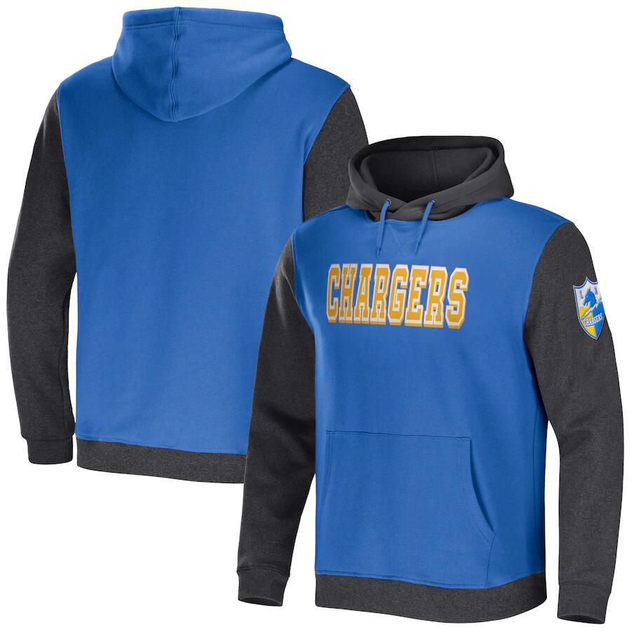 Men 2023 NFL Los Angeles Chargers blue Sweatshirt style 3